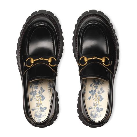 womens gucci lug sole loafers|Gucci lug sole loafer women's.